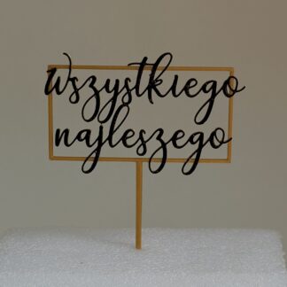 Topper Wszystkiego najlepszego ramka 2 kolory